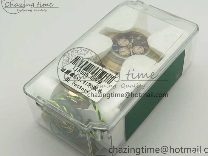 1230 Daytona 116595RBOW RG Rainbow Crystal BLF Best Edition Black Dial on RG Bracelet A RelaxedFit 3353